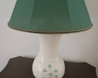 Belleek lamp 