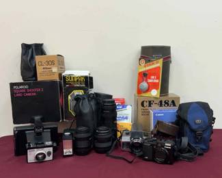 Canon G10, Kodak XL55, Polaroid Cameras And Accessories 