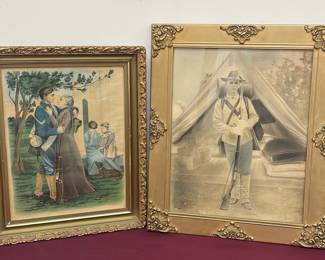 Off To The War Framed Art Civil War Era 