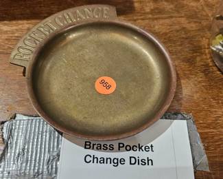 BRASS POCKET CHANGE DISH