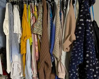 Clothing.. Clothing... Clothing...Vintage and New Lots of Free People....Barefoot Dreams...etc. 