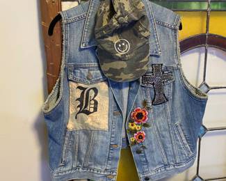 Hand Embellished Denim Vest