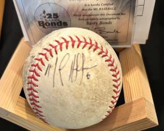 Barry Bonds autographed baseball