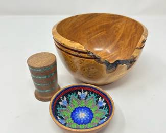 Maple wood bowl