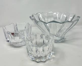 Orrefors crystal bowls