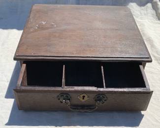 19th century cash box (oak)