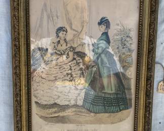 1870s Parisian fashion plate