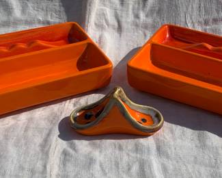 Royal Haeger ceramic mid-century ashtrays