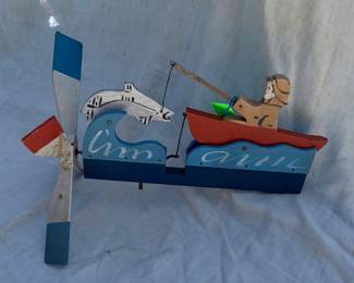 Wind powered whirly-gig