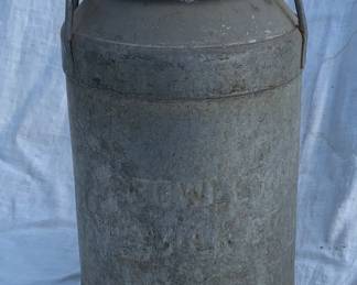 Crowley dairy farms milk container (as-is condition)