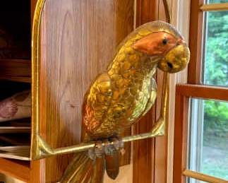 Sergio Bustamante Style Metal Parrot