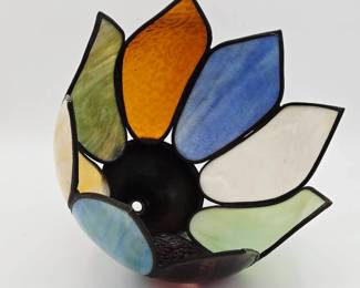 Slag Glass Tulip Pendant Lamp Shade