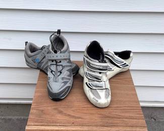 (2) Pairs Of Clipless Bike Shoes - Size 39