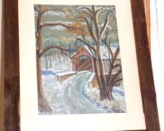 Shirley Hardcastle - 1967 Chalk Of Covered Bridge