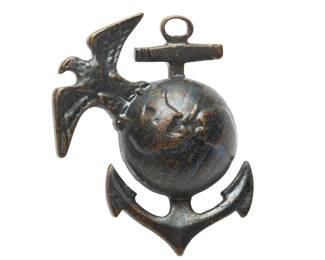 Vintage US Marine Corps EGA Bronze Dress Blue Uniform Eagle Globe Anchor Insignia