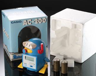 Vintage 1986 Casio AC-200 Scuba Robot Action Alarm Clock - New Old Stock, CIB