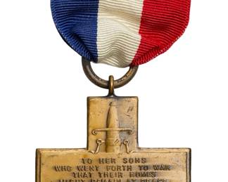 WWI New Haven, Connecticut Service Cross Medal with Ribbon - 1917-1919 Era Military Award
