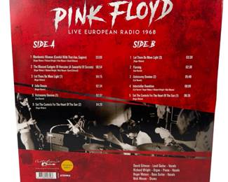 Pink Floyd - Live European Radio 1968 LP - 180g Unofficial Bootleg - Cult Legends