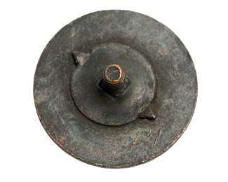 Rare Authentic 19th Century US Army 2nd Infantry Regiment H Company Collar Disc Insignia - Indian Wars Era Militaria - Antique Military Button