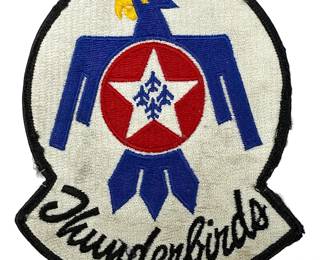 Vintage 1960s USAF Thunderbirds Patch - F-100 Super Sabre Era - Cut Edge
