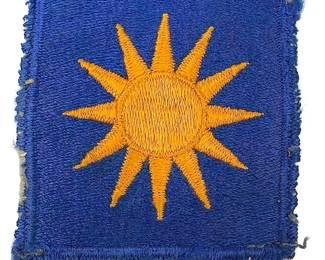 Original WWII / Korean War Era US Army 40th Infantry Division Patch | Sunshine Division SSI | Cut Edge