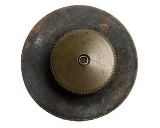Original WWI US Army Machine Gun Company Collar Disc Crossed Rifles MG Enlisted Uniform Insignia Screw-Back