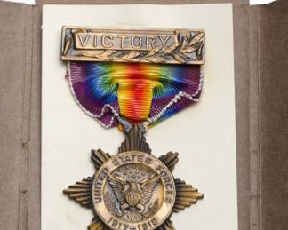 WWI Victory Medal St. Joseph County Indiana Whitehead & Hoag Original Box