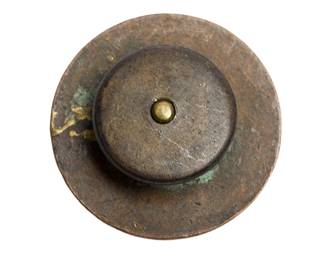Authentic WWI US Army 14th Cavalry Regiment Troop A Collar Disc - Crossed Sabers Doughboy Insignia