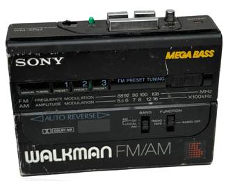 Vintage 1989 Sony Walkman WM-AF64 Cassette Player & AM/FM Radio Mega Bass