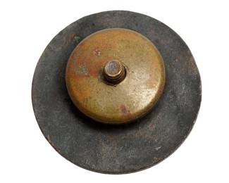Authentic WWI US Army "32 G" Blackened Bronze Infantry Collar Disk - Company G, 32nd Infantry Regiment - Military Collectible