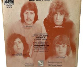 Led Zeppelin I LP Vinyl Debut Album 1969 Atlantic SD 8216 Orange Lettering