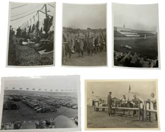 Original WWII German Photo Lot (10) Nuremberg Rally Zeppelinfeld Stadium Hitler Youth