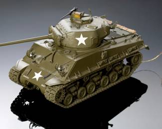 Franklin Mint 1:24 Die-Cast M4A3E8 Sherman "Easy Eight" Tank, WWII Armour Collection