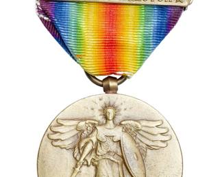 Original WWI US Victory Medal with "Foreign Service" & "Defensive Sector" Clasps - Great War for Civilization Militaria