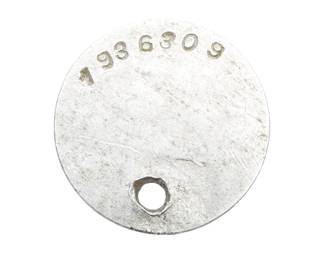 WWI US Army Identification Disc: James B. Fouts, 101st Ammunition Train, D Co., 1936309 Dog Tags