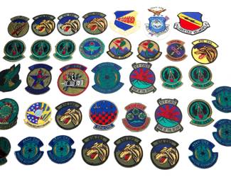 Large US Air Force Patch Collection (38 pcs) - Vietnam & Cold War Era - Fighter Support, Maintenance & Training Squadrons