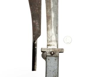 WWII US Army Air Force Folding Bolo Knife Machete by Camillus - Authentic Pacific Theater Survival Gear Pilots