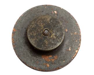 Original Interwar US Army Tank Unit Insignia | Mark VIII Liberty Tank & Wreath Collar Disk Pin | Rare Screw-Back Militaria | Early Armored Force History