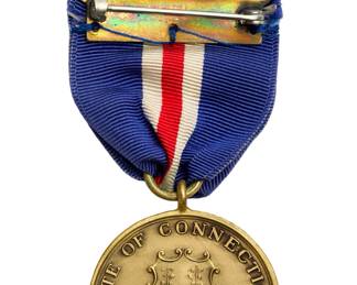 WWI Connecticut State Service Medal & Ribbon Bar Grouping - 1917-1918 Veteran Award