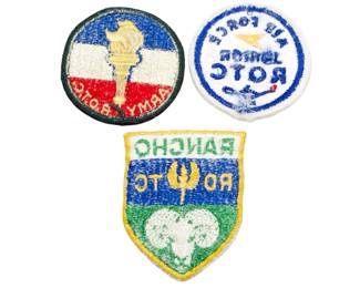 Lot of 3 US Army & Air Force ROTC / JROTC Cadet Patches incl. Rancho High School