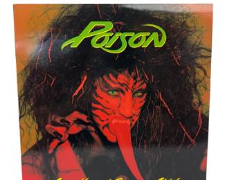 Poison Open Up and Say...Ahh! 1988 Vinyl LP Record Album Glam Metal Hair Band