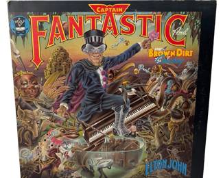 Elton John Captain Fantastic and the Brown Dirt Cowboy LP Vinyl Record 1975 MCA-2142 W/ Inserts