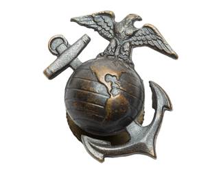 Vintage US Marine Corps EGA Bronze Insignia Eagle Globe Anchor Military Sweetheart Jewelry Pin