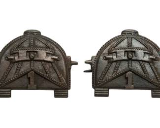 Original U.S. Indian Wars & Spanish-American War 23rd Infantry Regiment Hat Insignia and Sweetheart Pin Lot, c. 1875-1902