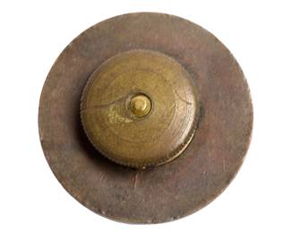 Authentic Late 19th Century US Army 4th Artillery Regiment Collar Disc Insignia - Post Civil War Spanish-American War Era Militaria - Antique Military Uniform