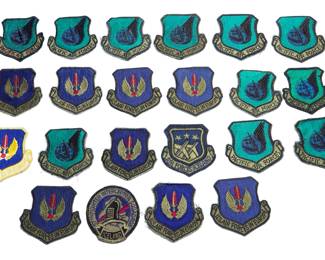 Large Lot of 21 Cold War USAF Patches - USAFE, PACAF, Air Forces Iceland & 57th Fighter Squadron