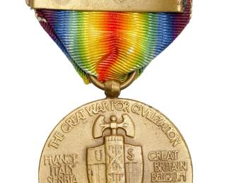 Original WWI US Victory Medal with "Foreign Service" & "Defensive Sector" Clasps - Great War for Civilization Militaria