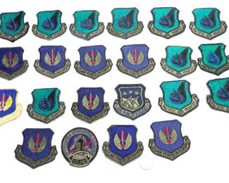 Large Lot of 21 Cold War USAF Patches - USAFE, PACAF, Air Forces Iceland & 57th Fighter Squadron