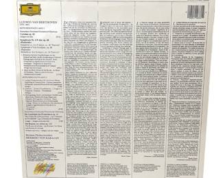 Beethoven Symphony No. 6 "Pastoral" & Overtures LP Karajan Berlin Philharmonic Deutsche Grammophon