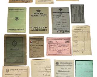 Luftwaffe Documents The Hermann Pauncke Archive: An Engineer's Journey into the Luftwaffe's Secret Origins, 1933-1945. A Comprehensive 14-Document Grouping with DLV & NSFK Pilot's Logbook.